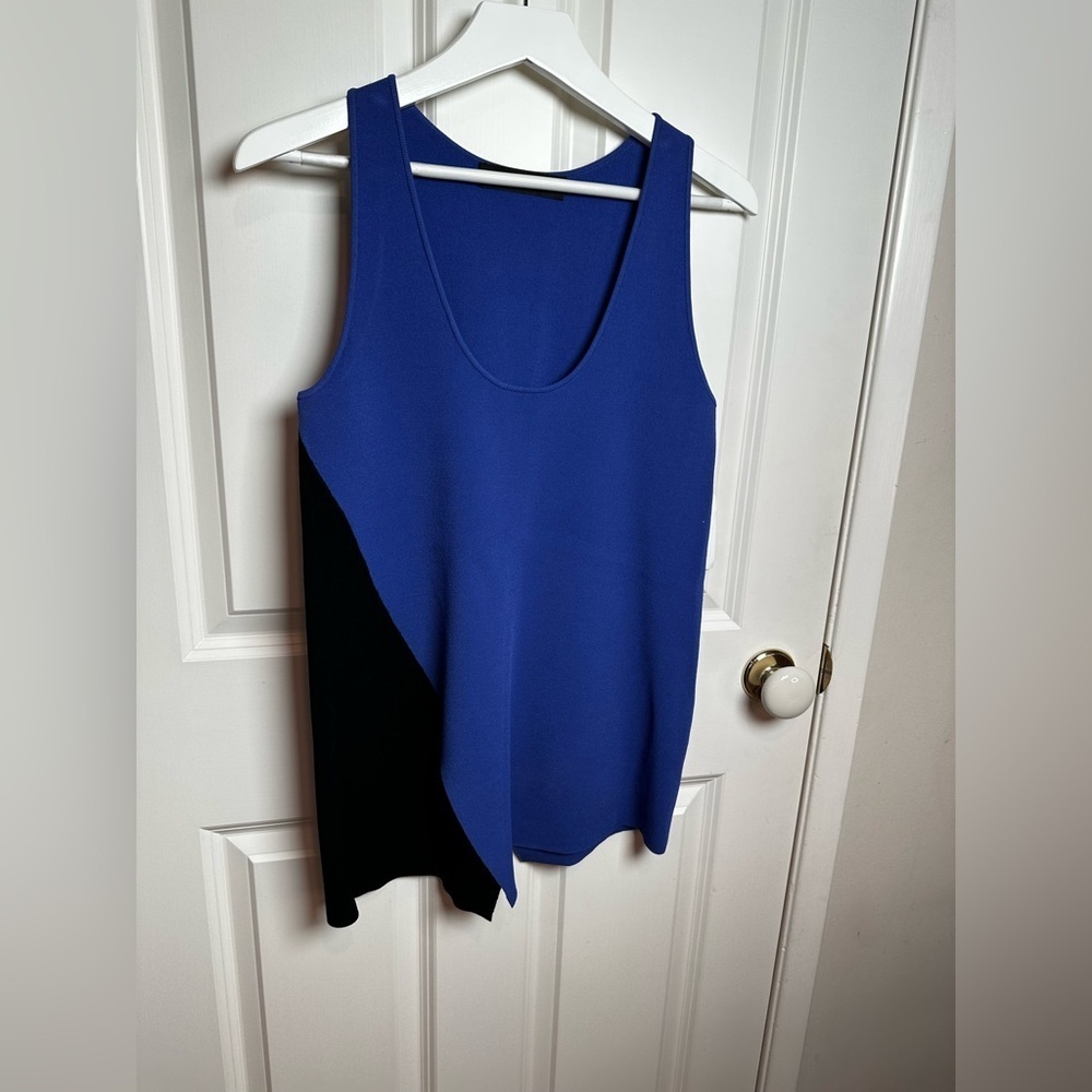 Proenza Schouler  blue purpple  and Black Tank Top